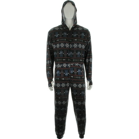 Thermal Snow - Doctor Who Snow Flakes Hooded Union Suit