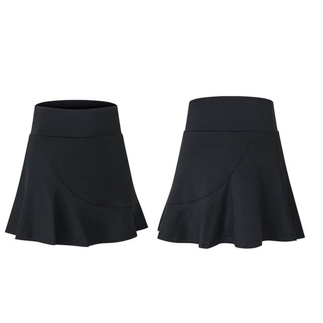 Falda corta deportiva para mujer Falda holgada de dos piezas antipeep y de secado rápido para correr Fitness Culottes Falda de tenis Wmkox8yi FGJ332