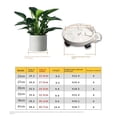 thumbnail image 3 of Pot de Fleurs Rond avec Plateau Amovible et Support de Plante à Roulettes, 3 of 4