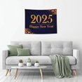 thumbnail image 5 of Hirioo 2025 Happy New Year 3 Print Tapestry Lightweight Fabric for Bedroom Aesthetic Home Wall Dorm Décor Living Room Decor 29x37 Inch, 5 of 8
