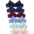 thumbnail image 1 of 247 Frenzy 24F-BR4479L-36C Women Essentials Mamia Full Coverage Allover Lace Bras, Assorted Color - Size 36C - Pack of 6, 1 of 1
