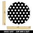 thumbnail image 2 of Geometric Polka Dotted Circle Self-Inking Rubber Stamp Ink Stamper - Purple Ink - Mini 1/2 Inch, 2 of 7