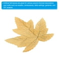 thumbnail image 5 of Uxcell Fake Fall Leaves, 100 Pack Artificial Maple Leaves Artificial Leaves Faux Style 7, Bright Yellow, 5 of 6