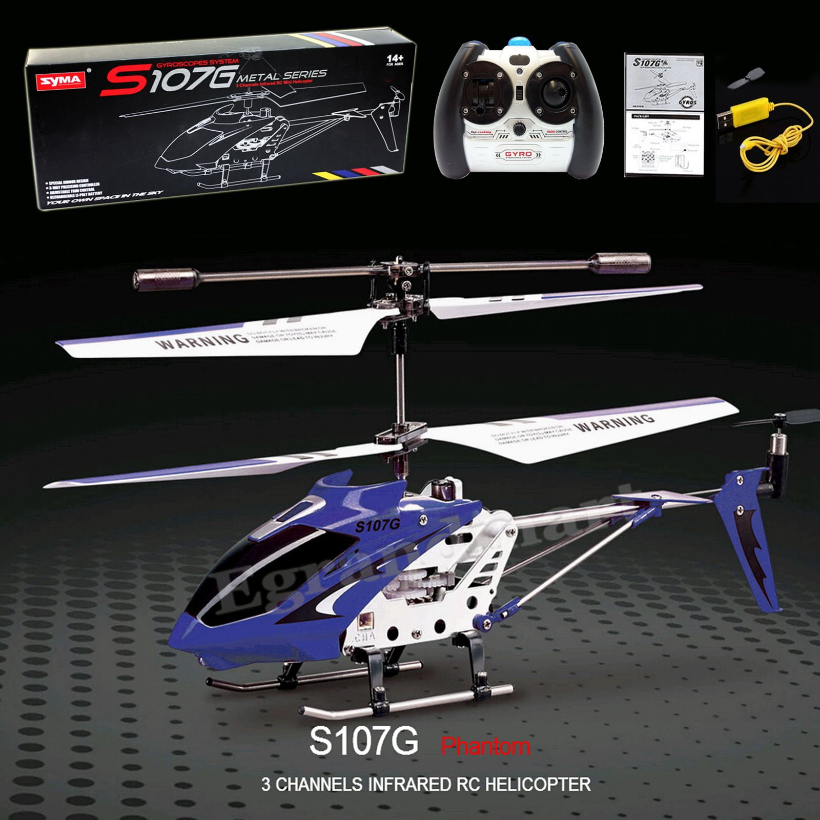 3-Channel 3.5CH 2.4GHz Mini Remote Control RC Helicopter Gyro 