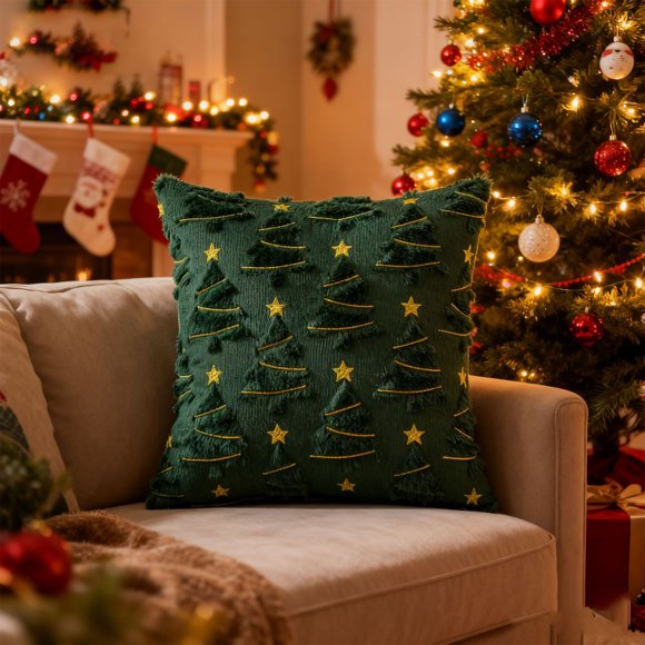 CREATITOY Christmas Pillow Covers Festival Decorations Sofa Atmosphere Decorations for Xmas Holiday Home Party Supplies