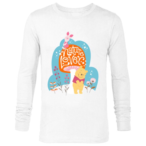 Disney Winnie the Pooh and Piglet Nature Lover - Long Sleeve T-Shirt for Men - Customized-White