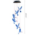 thumbnail image 2 of Lámpara de carillón de viento solar luces colgantes de colibrí que cambian de Color decoración de jardín JShteea  Para estrenar, 2 of 9