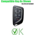 thumbnail image 2 of Key Fob Cover Compatible with Cadillac Lyriq Optiq Vistiq Escalade XT4 CT4 CT5 CT6 CTS ATS XT4 2023-2026 5 Button Keychain Case Holder Protector,Lime Green, 2 of 8