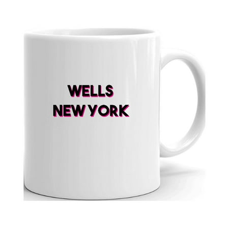 

Two Tone Wells New York Ceramic Dishwasher And Microwave Safe Mug By Undefined Gifts