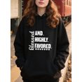 thumbnail image 2 of Christian Bible Verse Hoodie for Men Women, Faith Pullover Hooded Sweatshirt, Cozy Cotton Poly Blend, Inspirational Casual Outfit, 2 of 5