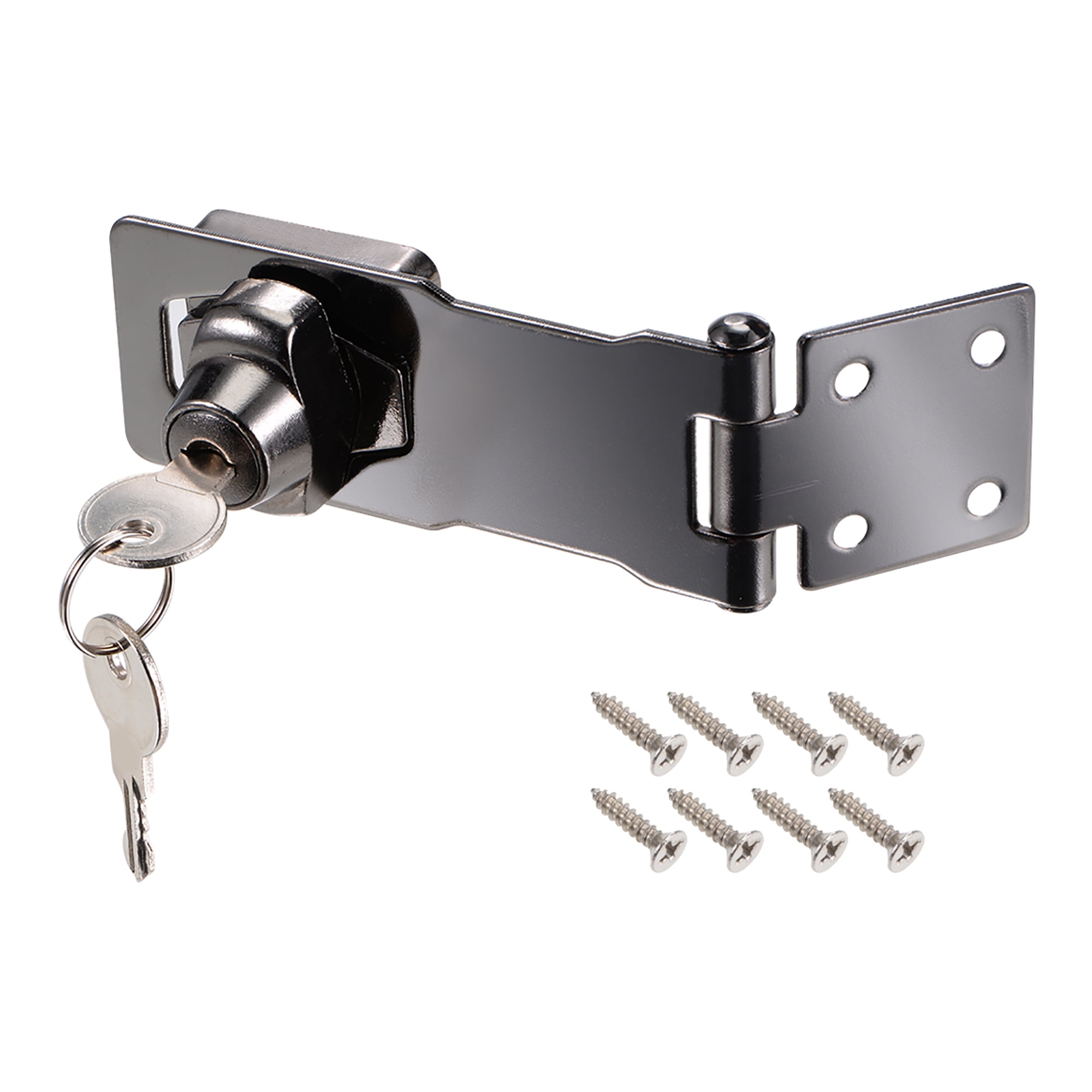4inch Keyed Hasp Locks Zinc Alloy Twist Knob Keyed Locking Hasp w