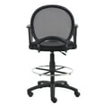 thumbnail image 4 of Boss Office Products Mesh Drafting Stool with Loop Arms in Black, 4 of 4