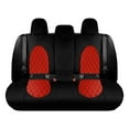 thumbnail image 1 of For 2018-2022 Toyota Camry FH Group Neoprene Custom Fit Waterproof Car Seat Covers - Rear Red, 1 of 4