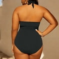 thumbnail image 5 of Bixock Bathing Suits for Women,Tankini Swimsuits for Women,Swimsuits for Women Solid Color Slim 2 Piece Swimsuit Vacation Bikini Set with Chest Pad Swimwear Swimsuits, 5 of 6