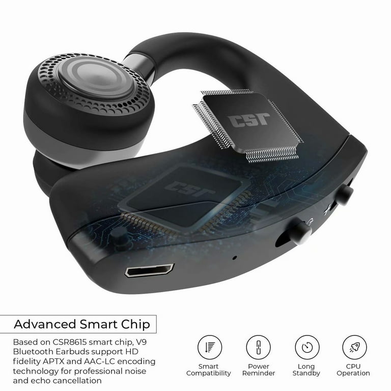 Wewoo - Oreillette Bluetooth pour iPhone Sport sans fil V8s V4.1 écouteurs  stéréo avec micro Samsung HTC LG Sony et Smartphones Noir - Ecouteurs  intra-auriculaires - Rue du Commerce