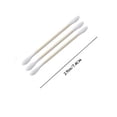 thumbnail image 3 of Pisexur 500 Count Swabs Double Round Head Swabs Natural Swabs Ear Swabs Suitable For Makeup Travel Daily Cleaning, 3 of 9