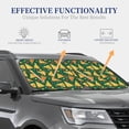 thumbnail image 3 of KLL Pizza Windshield Sun Shade 2-Piece Foldable Car Front Window Sunshade for Most Sedans SUV Truck- Medium, 3 of 5