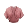 thumbnail image 1 of Made by Johnny Women's Short Sleeve Shrug Open Cardigan M MAUVE, 1 of 6
