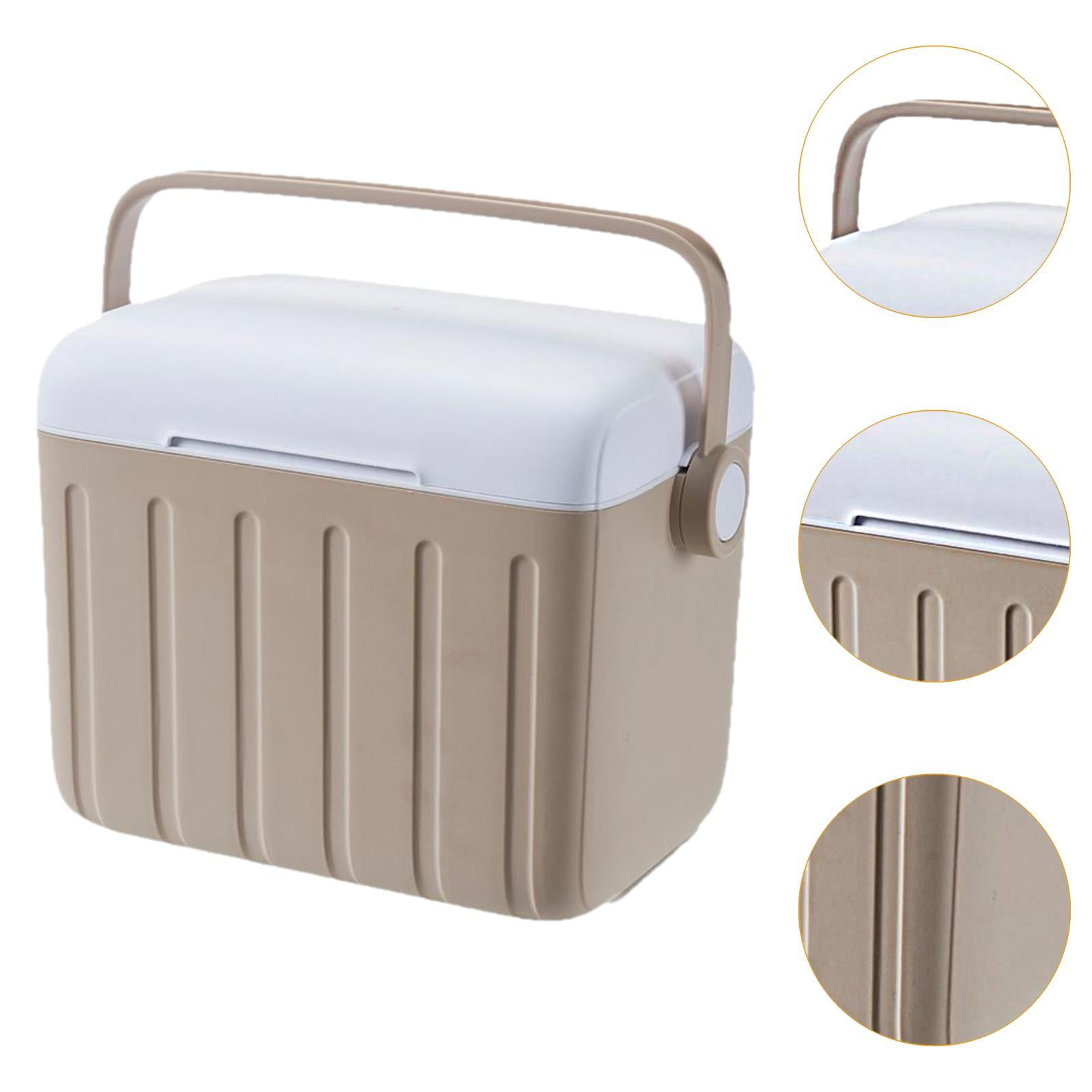 harayaa Cooler Box Carrier 6L with Handle Beverage Storage Organizer Container Ice Chest Khaki