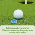 thumbnail image 5 of 2 Pcs Marqueurs de Balle Clip de Chapeau Aide au Putting de Golf Niveau de Bulle Rond Haute Précision, 5 of 5