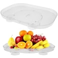 thumbnail image 2 of Grusce Lazy Susan Storage Turntable for Refrigerator,Transparent Swivel Fridge Lazy Susan Turntable Organizer, Lazy Susan Turntable for Fridge,Pantry,Cabinet,Dining Table,Kitchen (Clear), 2 of 10