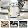 thumbnail image 5 of Many Birds Leaves Ashtray with Lid Smell Proof Cigarette Ashtray Stainless Steel Smokeless Ash Holder for Indoor Outdoor, 5 of 7