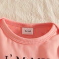 thumbnail image 5 of HCNTES Baby Girl Clothes 0 3 6 9 12 18 Months Long Sleeve Cute Letter Print Ruffle Romper Tops and Floral Pants Sets Cute Baby Girl Fall Winter Outfit, 5 of 8