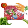 thumbnail image 2 of Caroline's Treasures Big Red Cat at the fishbowl Glass Cutting Board Large, 2 of 2