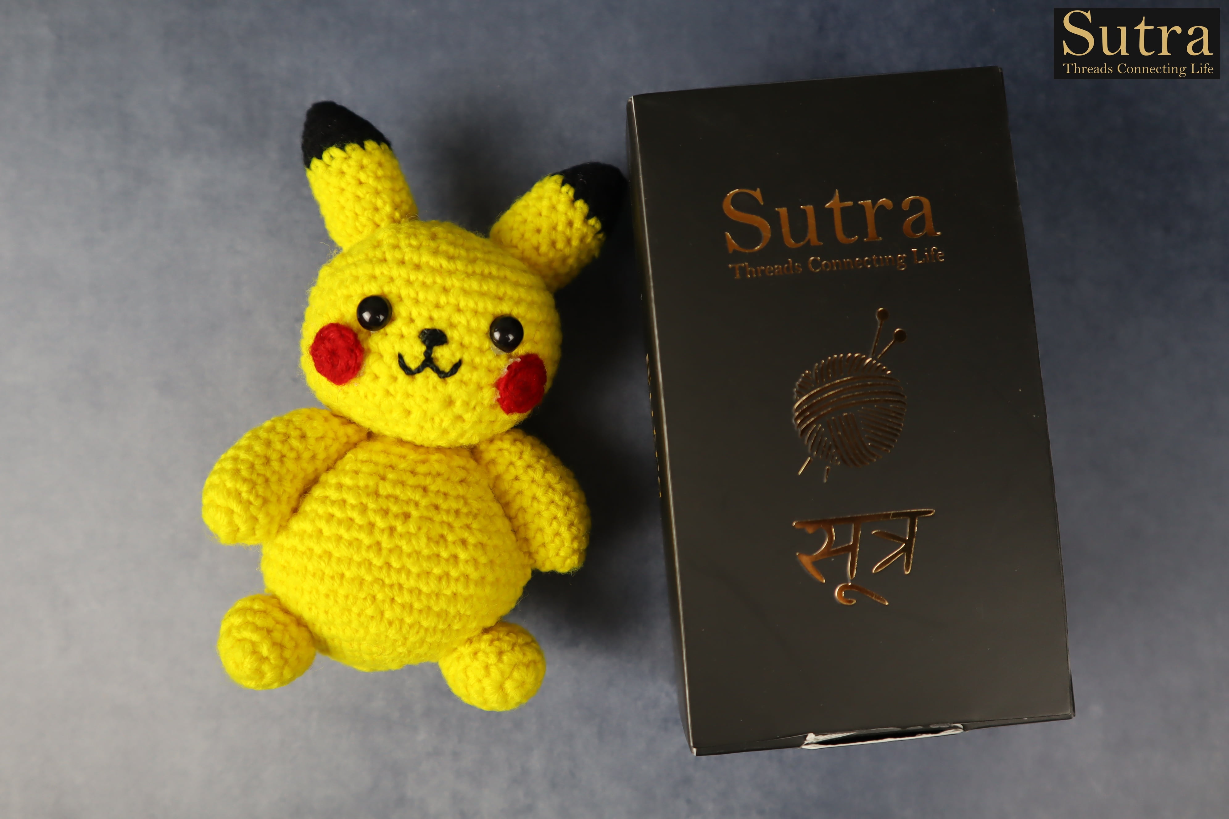 Embroidery Pokémon Pikachu Crochet Toy ,Amigurumi Pokémon Pikachu , Best Baby Shower Gift