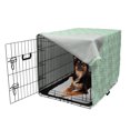 thumbnail image 2 of Mint Dog Crate Cover, Big and Little Circles in Symmetrical Composition with Vintage Pastel Colors, Easy to Use Pet Kennel Cover for Dogs, 35" x 23" x 27", Mint and Pale Green, by Ambesonne, 2 of 6