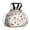 Mushroom and Butterfly, variant on Mushroom and Character White Pattern Drawstring Insulated Lunch Bag for Women, Stain-Resistant Large Lunch Tote with Multi-Pockets for Work Office