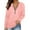Pink, variant on kayannuo Womens Tops Long Sleeve Shirts Fall Fashion Woman Long Sleeve V-Neck Solid Zipper Blouse Autumn Causal Pullover Tops Purple