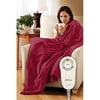 Sunbeam Microplush Warming Throw, Raisin