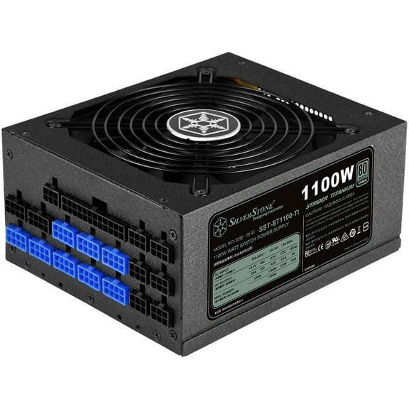 SilverStone SST-ST1100-TI 1100 W ATX12V 80 PLUS TITANIUM Certified Active PFC Power Supply