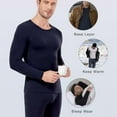 thumbnail image 6 of Dovford Thermal Underwear for Men Long Johns with Fleece Lined Base Layer Set for Cold Weather Top Bottom, 6 of 6