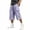 Purple, variant on Long 3/4 Shorts for Men Big and Tall Baggy Cargo Capri Pants Casual Comfy Summer Gym Athletic Sweat Shorts with Muti Pockets Running Cropped Sweatpants Size S-3XL Sky Blue