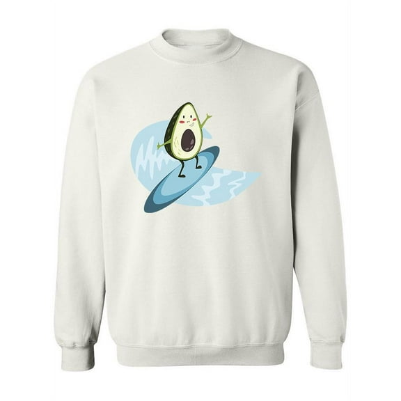 Avocado Surf Sweatshirt Women -Image by Shutterstock, Female 5X-Large