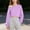 Purple, variant on OGLCCG Girls Off The Shoulder Sweatshirt Asymmetrical Long Sleeve Cute Crop Tops Solid Color Lightweight Fall Shirts Size 5-15