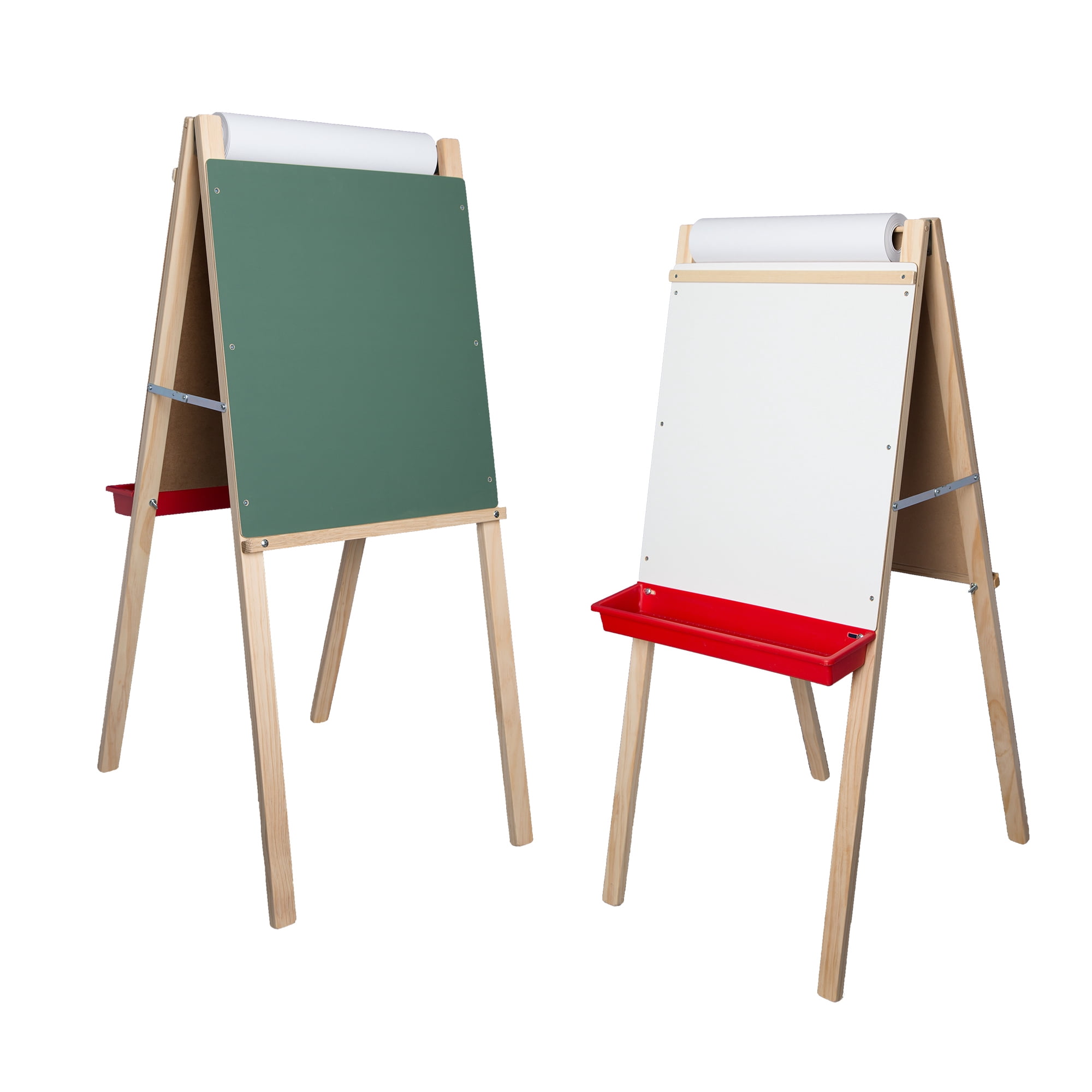 Crestline Products Double Easel Green Chalkboard & Dry Erase Board for Kids - Art Supplies & Boards