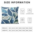 thumbnail image 5 of Creowell Boho Outdoor Pillow Covers Farmhouse Floral Navy Blue Throw Pillow Covers Modern Bohemian Leaves Pillow Cases Cushion Covers for Couch Sofa Bedroom Living Room 20x20in, 5 of 5