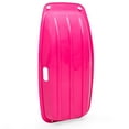 thumbnail image 3 of Best Choice Products 35in Kids Outdoor Plastic Sport Toboggan Winter Snow Sled Board w/ Pull Rope, 2 Handles - Pink, 3 of 6