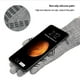 thumbnail image 5 of Wosthever Guantes completos de punto para hombre y mujer, cálidos, con pantalla táctil, antideslizantes, de silicona, para ciclismo, Suministros térmicos Gris, 5 of 6