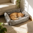 thumbnail image 5 of FeiFu All-in-One Soft Plush Pet Bed for Dogs Cats Thickened Warm Comfortable Calming Pet Nest Cozy Rest Bed for Small Medium Puppy Indoor Outdoor, 5 of 6