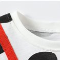 thumbnail image 5 of Gibobby Blusas Elegantes Para Niñas Novedad de verano, camiseta de punto con estampado de lunares y dibujos animados para niños, camiseta de fondo （Blanco， 5-6 Años), 5 of 5