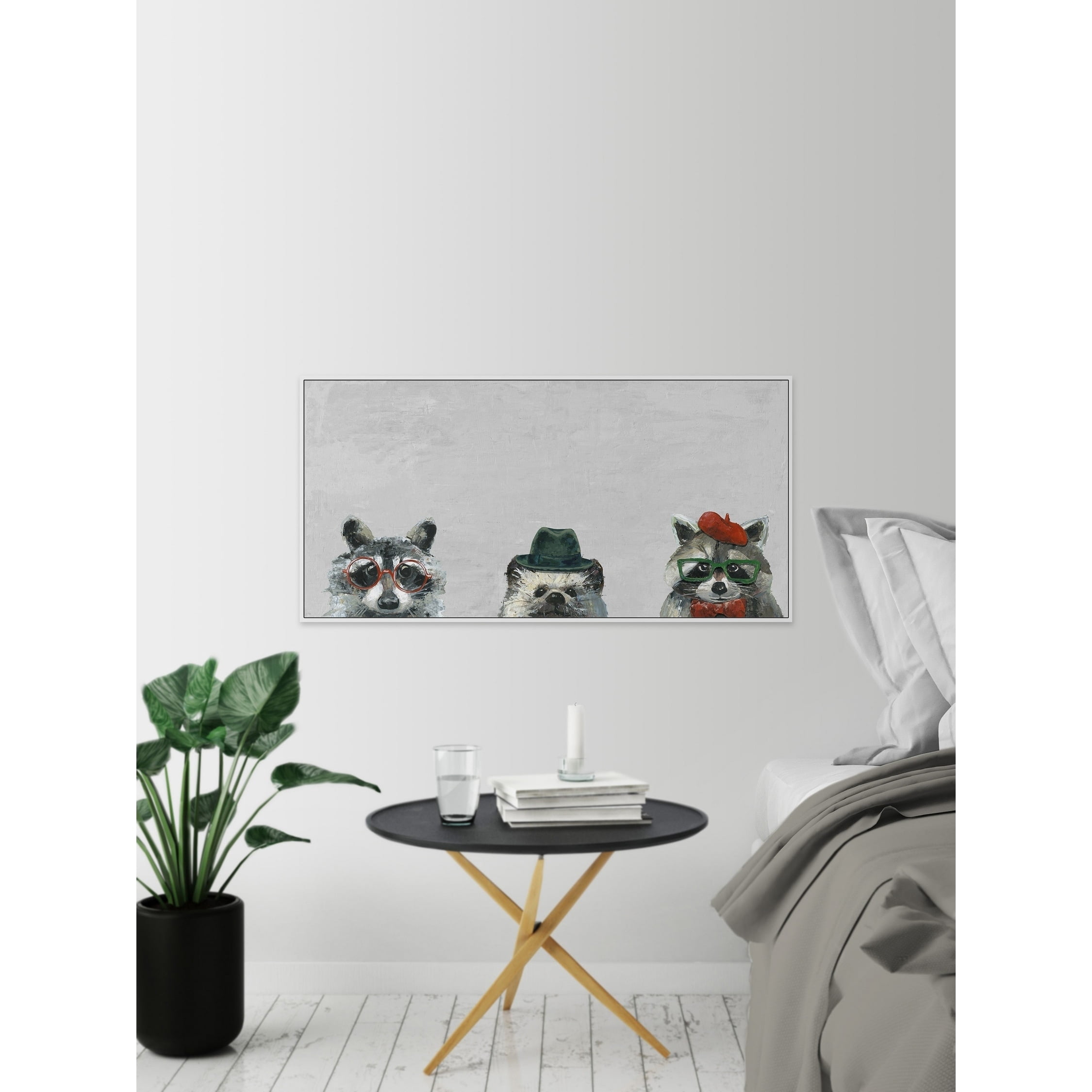 The Artists IV Floater Framed Painting Print on Canvas
