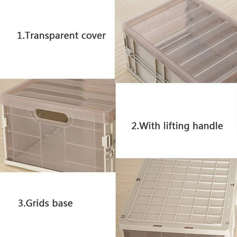  BEAST COOLER ACCESSORIES Grippi Collapsible Waterproof Storage  Totes - Plastic Containers and Crates for Organizing - Foldable Travel  Storage Crate - Stackable Storage Bins with Lids - Heavy Duty : Home &  Kitchen