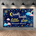 thumbnail image 6 of Twinkle Little Star Themed Baby Shower Banner Clouds Rainbows Stars Background Party Decorations Baby Shower Decors Photography Props Party Supplies, 6 of 7