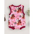 thumbnail image 5 of Bagilaanoe Newborn Baby Girl Boys Summer Jumpsuit Shorts Print Sleeveless Bodysuit 3M 6M 12M 18M Infant Casual One Piece Romper, 5 of 9