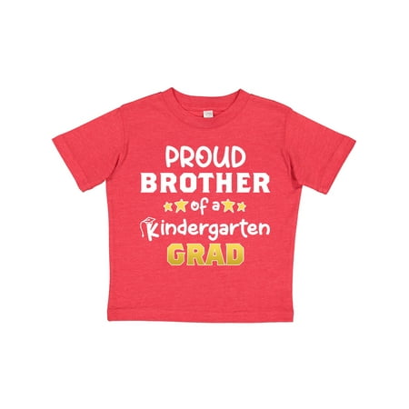 

Inktastic Proud Brother of a Kindergarten Grad Gift Toddler Boy Girl T-Shirt