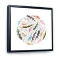 thumbnail image 3 of Designart 'Ancient Bird Feathers In Circle' Traditional Framed Canvas Wall Art Print, 3 of 5